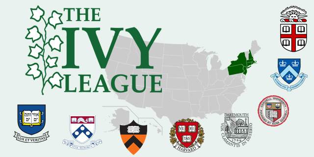 1. Khối Ivy League bao gồm những ngôi trường nào?