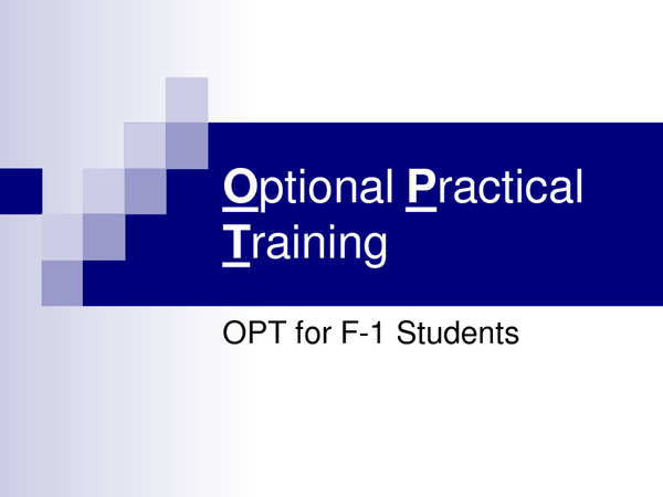Làm việc theo chương trình Optional Practical Training ( OPT )