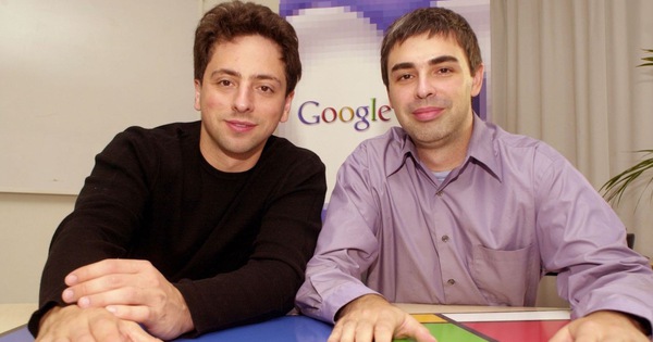 Larry Page và Sergey Brin người đồng sáng lập nên Google